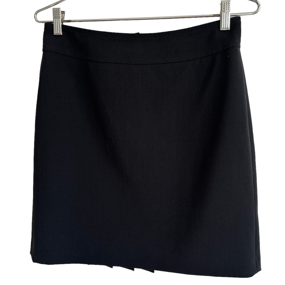 Akris Punto Wool Blend Pleated Back Pencil Skirt, Size 6